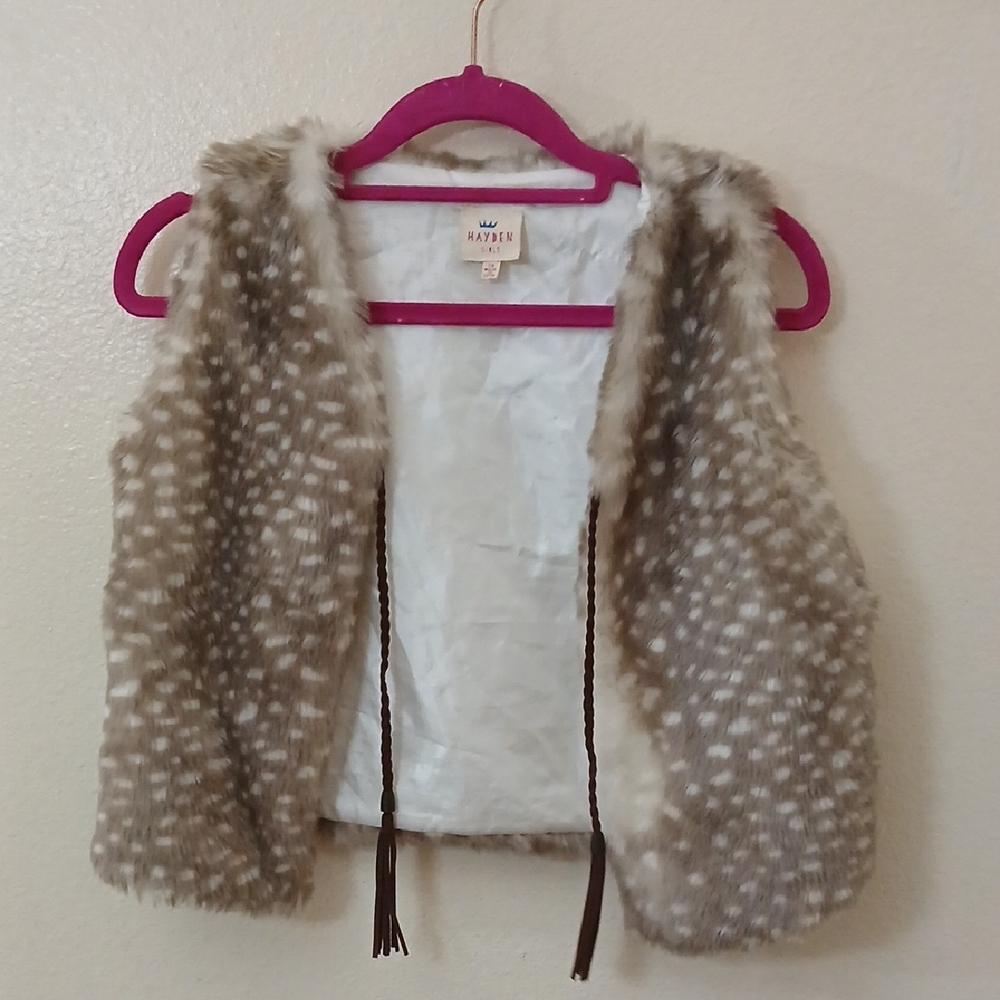 Hayden Girls Pink and Cream Vest